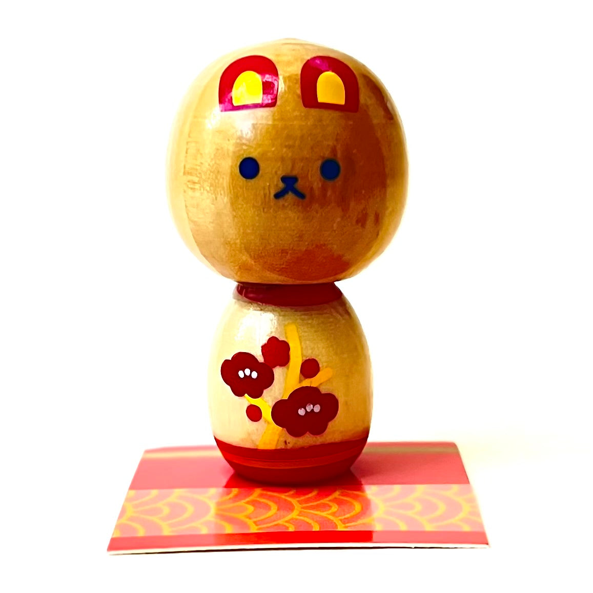 X 70962 Wooden Animal Doll Kokeshi Capsule-DISCONTINUED