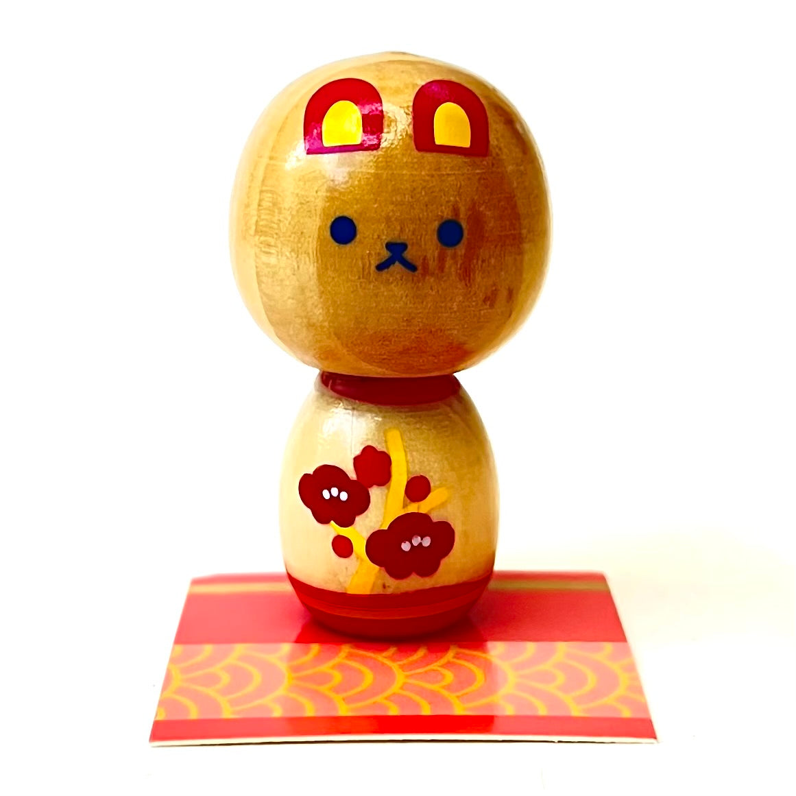 X 70962 Wooden Animal Doll Kokeshi Capsule-DISCONTINUED