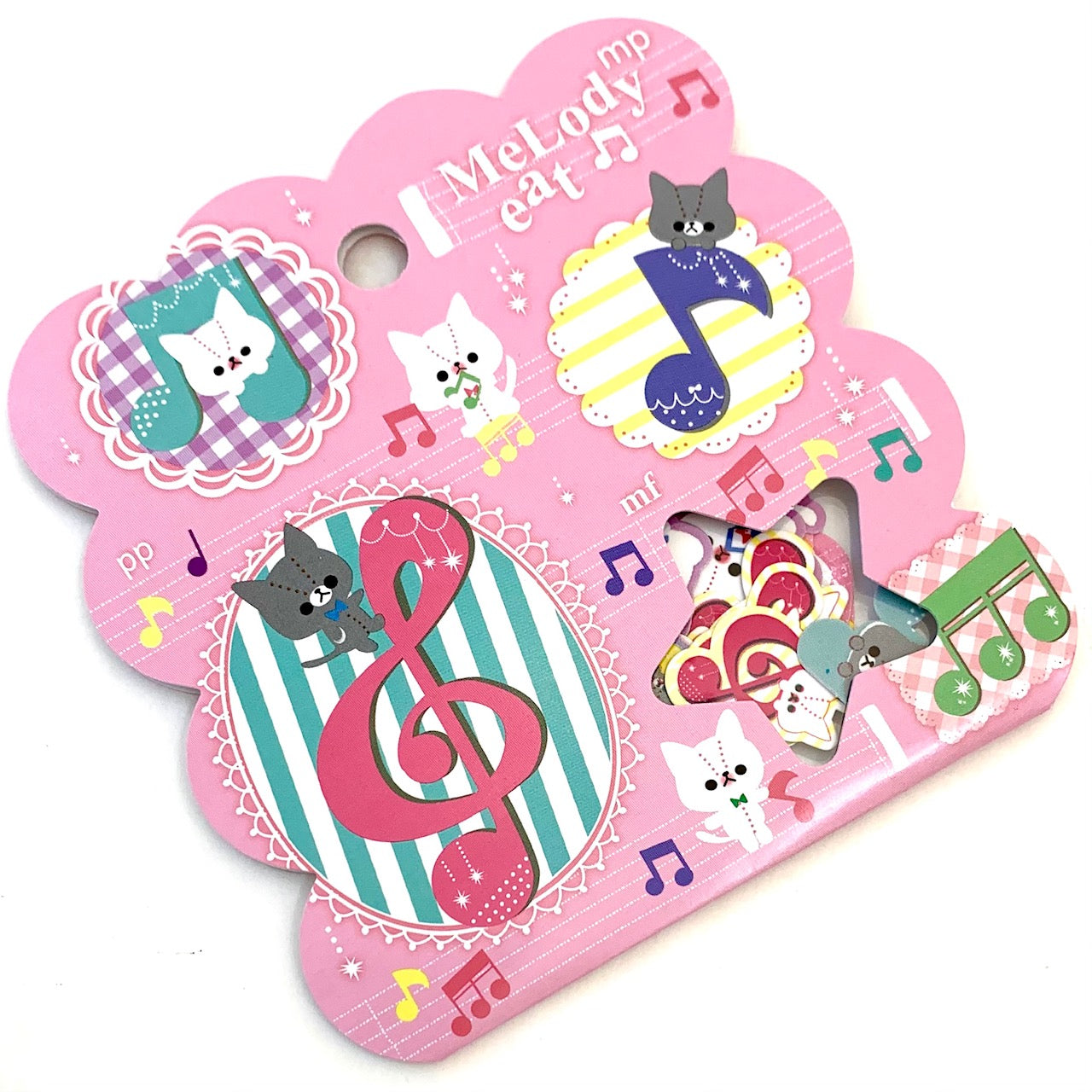 X 01189 Qlia Melody Cat Mini Sticker Bag-DISCONTINUED