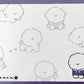 208155 Poodle Dog Yuruwan Chirashi Mini Notepad-10