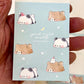 208363 Sleep Panda and Dog Kumapan Mini Notepad-DISCONTINUED