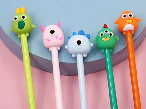 22369 CUTE MONSTERS RETRACTABLE GEL PEN-36 – BCmini