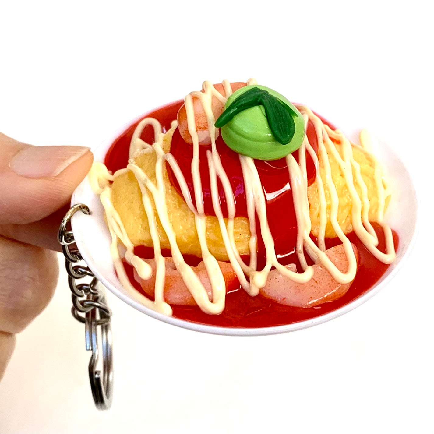 X 83043 OMURICE JAPANESE OMELETTE RICE KEY CHARM-DISCONTINUED