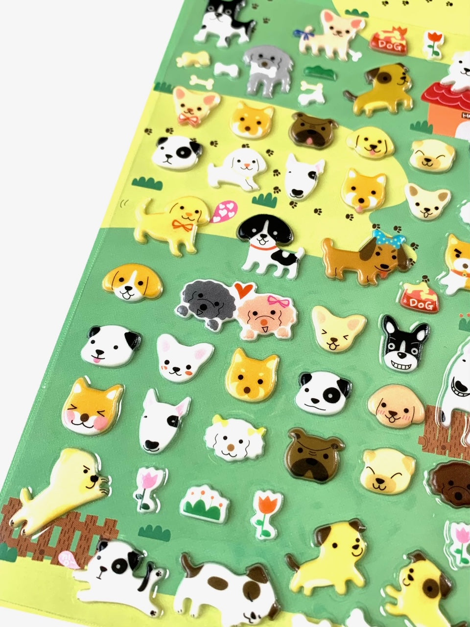 Puffy Puppy Stickers - FLAX art & design