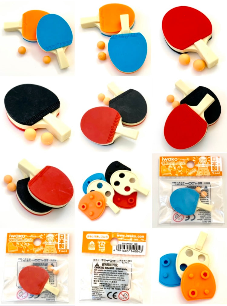 X 38260 PING PONG TABLE TENNIS ERASER-DISCONTINUED