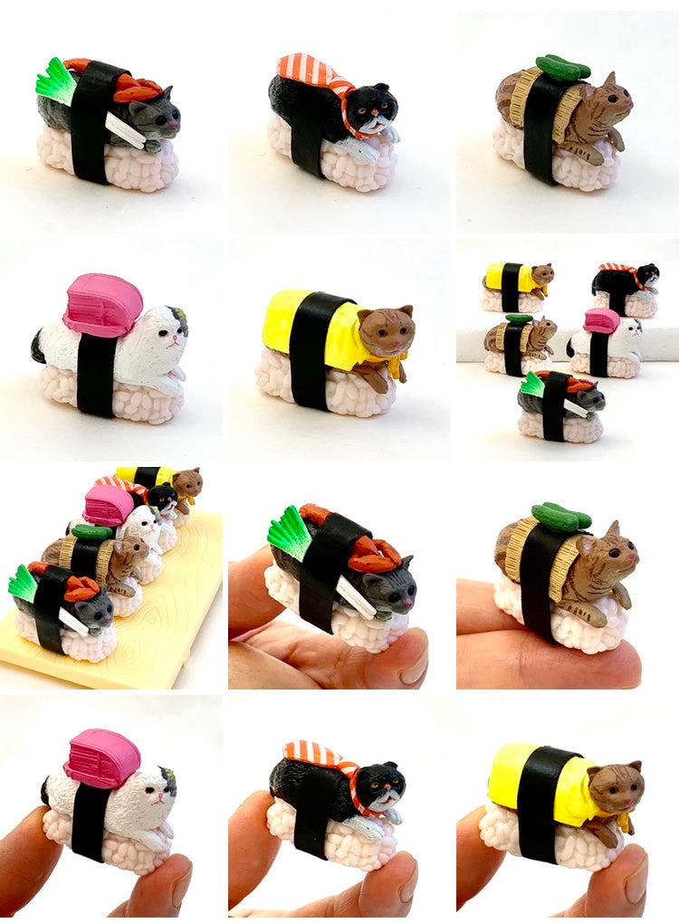 X 70700 SUSHI CAT FIGURINES-DISCONTINUED